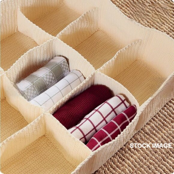 IKEA Komplement Drawer Organizer Ivory Crochet 9-Compartments Storage #0825255B - Picture 6 of 8